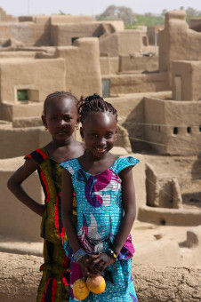 Little girls in Djenne, Mali